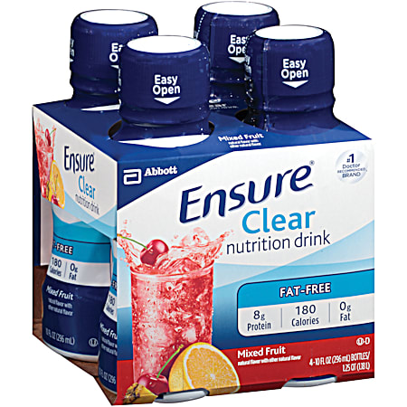 ENSURE Clear 10 fl oz Mixed Fruit Nutrition Drink - 4 Pk
