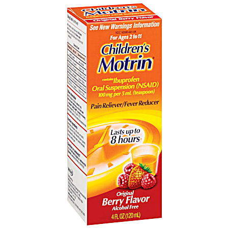 Children's Motrin 4 fl oz Berry Flavor Liquid Pain Reliever