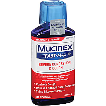 MUCINEX Fast-MAX 6 fl oz Severe Congestion & Cough Liquid