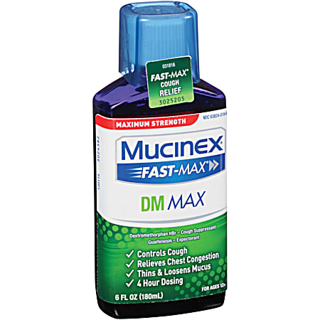 Fast-MAX DM 6 fl oz Expectorant & Cough Suppressant Liquid