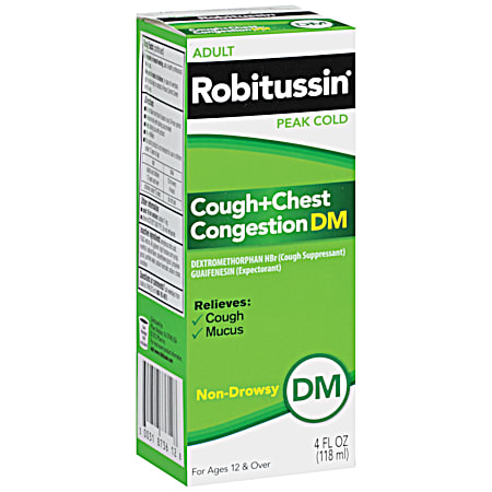 ROBITUSSN DM 4 fl oz Cough & Chest Congestion Liquid