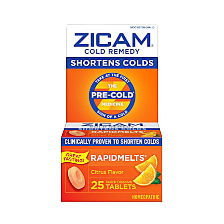 ZICAM Cold Remedy Citrus RapidMelts - 25 ct