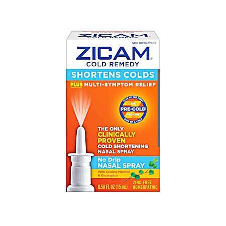 ZICAM Cold Remedy 0.5 fl oz No-Drip Nasal Spray