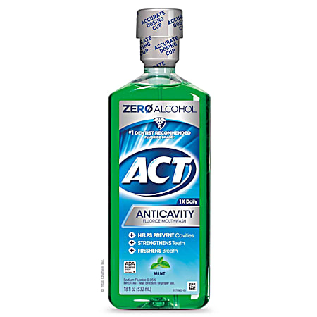 Anticavity 18 fl oz Mint Zero Alcohol Fluoride Rinse