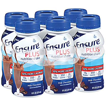 ENSURE Plus Milk Chocolate Nutrition Shake - 6 pk