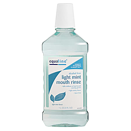 EQUALINE 33.8 fl oz Light Mint Alcohol-Free Mouthwash