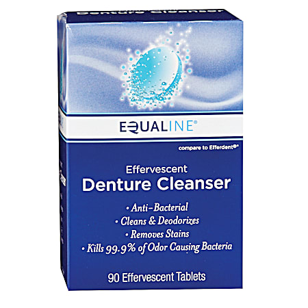 Effervescent Denture Cleanser - 90 ct