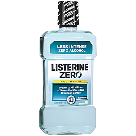 LISTERINE ZERO Clean Mint 33.8 fl oz Antiseptic Mouthwash