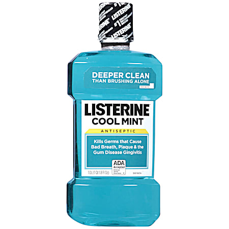 LISTERINE Cool Mint 33.8 fl oz Antiseptic Mouthwash