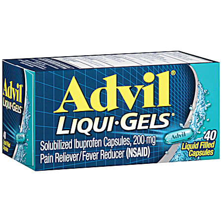 Advil Liqui-Gels Pain Reliever/Fever Reducer - 40 Liquid Filled Capsules