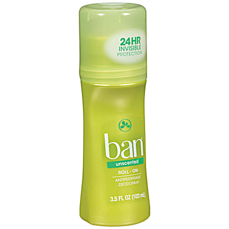 3.5 oz Unscented Roll-On Antiperspirant Deodorant