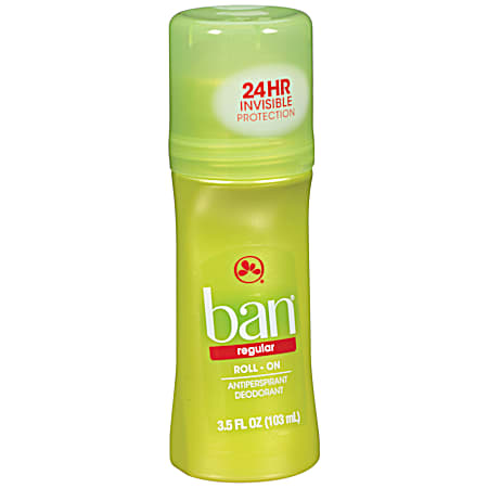 3.5 oz Regular Roll-On Antiperspirant Deodorant