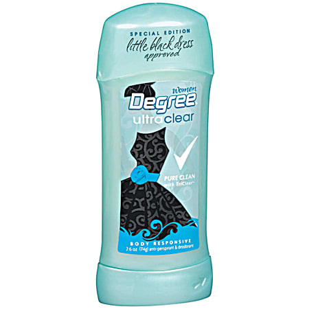 DEGREE 2.6 oz UltraClear Pure Clean Deodorant Stick