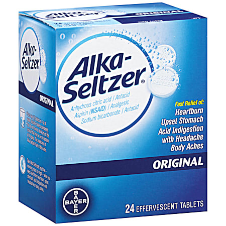 Alka-Seltzer Original Effervescent Antacid Tablets