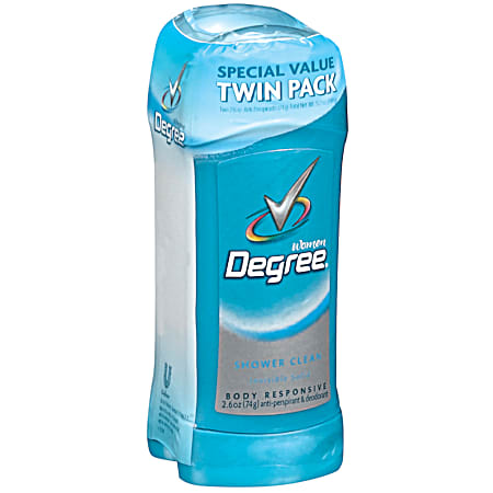 DEGREE 5.2 oz Shower Clean Deodorant Stick - 2 pk