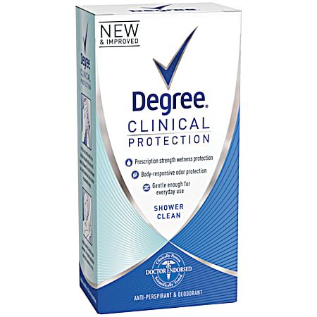 DEGREE Clinical 1.7 oz Shower Clean Anti-Perspirant & Deodorant