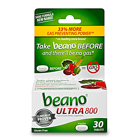 Ultra 800 Food Enzyme Dietary Supplement - 30 ct