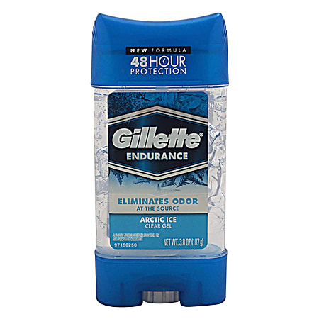 Gillette Endurance 3.8 oz Arctic Ice Clear Gel Anti-Perspirant & Deodorant