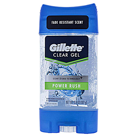 3.8 oz Power Rush Clear Gel Anti-Perspirant & Deodorant