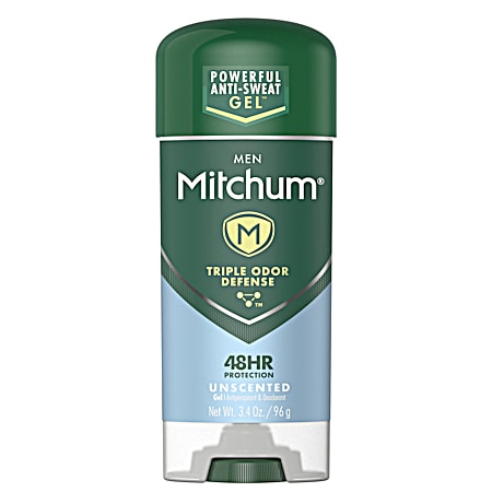 MITCHUM 3.4 oz Unscented Gel Anti-Perspirant & Deodorant