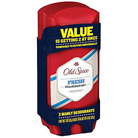 3.0 oz Fresh High Endurance Deodorant Solid - 2 Pk