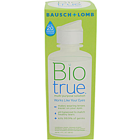 BIOTRUE 4 oz Multi-Purpose Contact Lenses Solution