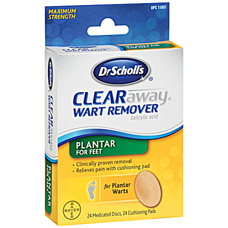Clear Away Plantar Wart Remover - 24 ct