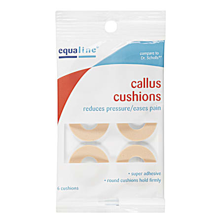EQUALINE Callus Cushions - 6 ct