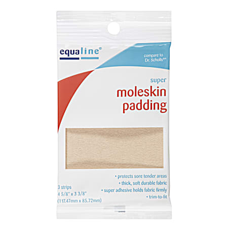EQUALINE Super Moleskin Padding - 3 ct
