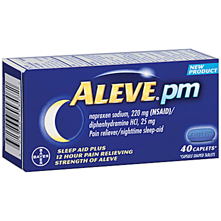 Pain Reliever/Nighttime Sleep-Aid - 40 Caplets