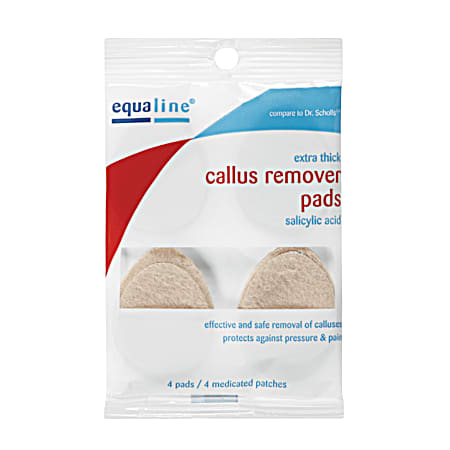 EQUALINE Extra Thick Callous Remover Pads - 4 ct