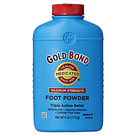 4 oz Maximum Strength Medicated Foot Powder