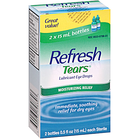 Tears 0.5 fl oz Lubricant Eye Drops - 2 Pk