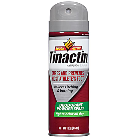 TINACTIN 4.6 oz Athlete's Foot Deodorant Powder Spray