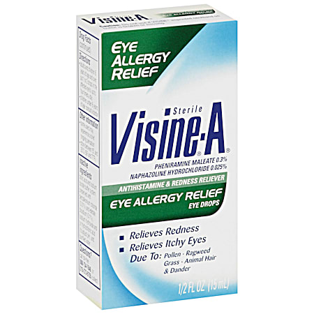 .5 oz Antihistamine & Redness Reliever Eye Allergy Relief Eye Drops