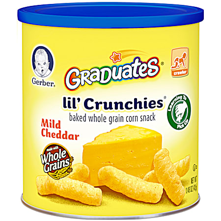 Gerber Graduates Lil' Crunchies 1.48 oz Mild Cheddar Baked Corn Snack