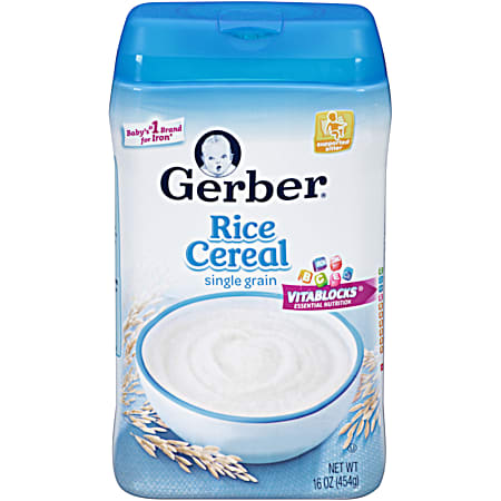 16 oz Rice Single Grain Baby Cereal
