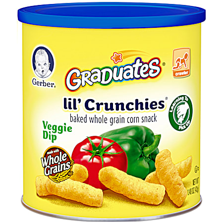 Gerber Graduates Lil' Crunchies 1.48 oz Veggie Dip Baked Corn Snack