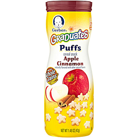 Gerber Graduates Puffs 1.48 oz Apple Cinnamon Cereal Snack