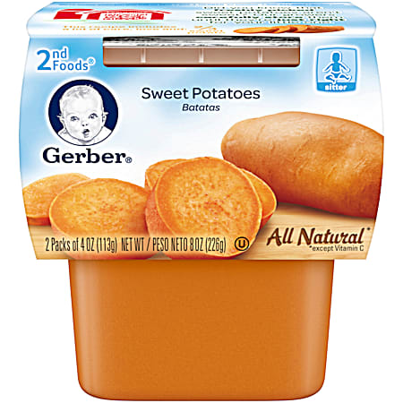 2nd Foods 4 oz Sweet Potato Baby Food  - 2 Pk