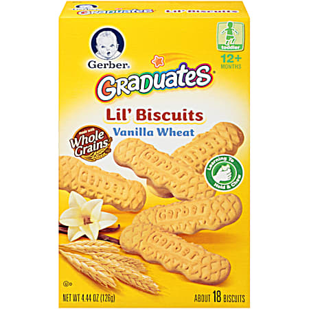 Gerber Graduates 4.44 oz Vanilla Wheat Lil' Biscuits
