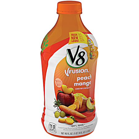 V-Fusion 46 fl oz Peach Mango Fruit & Vegetable Juice