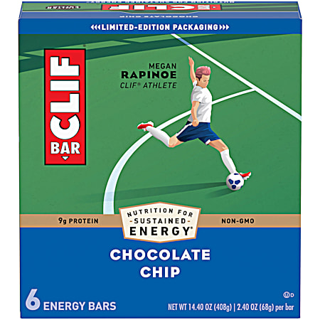 Clif Bars Chocolate Chip Energy Bars - 6 pk
