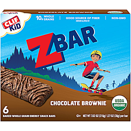 Zbar Chocolate Brownie Energy Bars - 6 pk