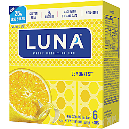 LemonZest Nutrition Bars - 6 pk