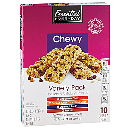 Essential EVERYDAY Chewy Granola Variety Pack - 10 Pk