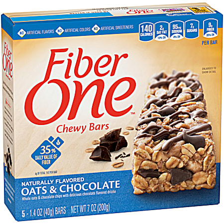 Oats & Chocolate Chewy Bars - 5 Pk