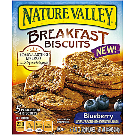 Nature Valley Breakfast Blueberry Biscuits - 5 Pk