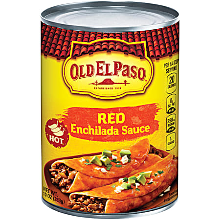 OLD EL PASO 10 oz Hot Red Enchilada Sauce