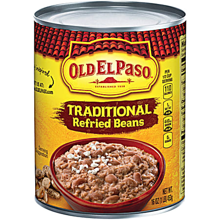 OLD EL PASO 16 oz Traditional Mexican Refried Beans